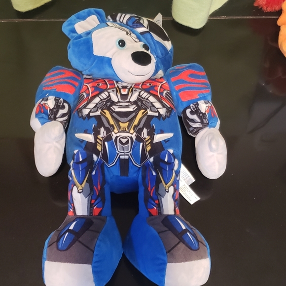 Build A Bear Transformers Optimus Prime Autobot Movable Bear Plush - Picture 6 of 7